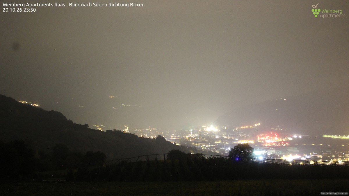 Weinberg Apartments Raas - Blick nach Süden Richtung Brixen